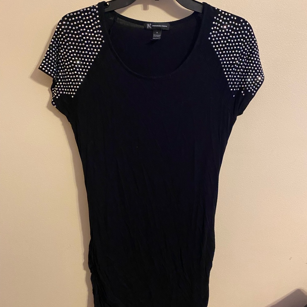 INC Blouse with studded sleeves